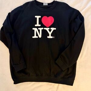 ‘I Love NY' unisex black sweatshirt